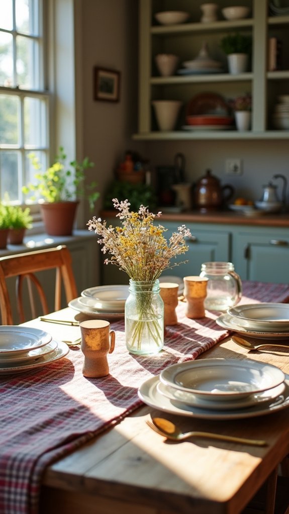 rustic plaid christmas decor