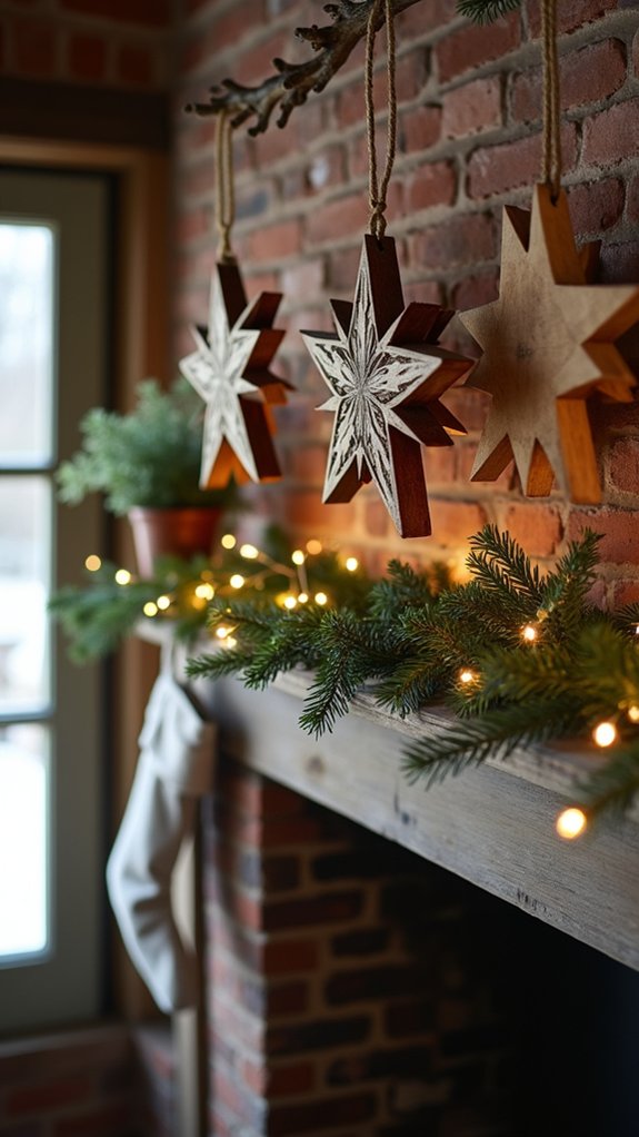 rustic reclaimed wood ornaments