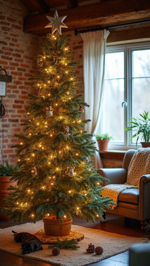 rustic star tree topper