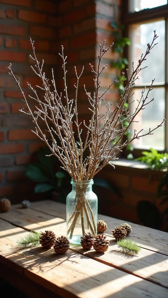 rustic twigs and branches