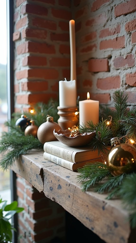 rustic wood meets sleek metal