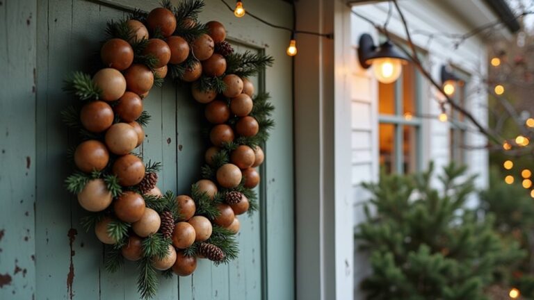 22 Rustic Wooden Bead Christmas Wreath Ideas That Feel Warm and Simple rustic wooden bead wreaths