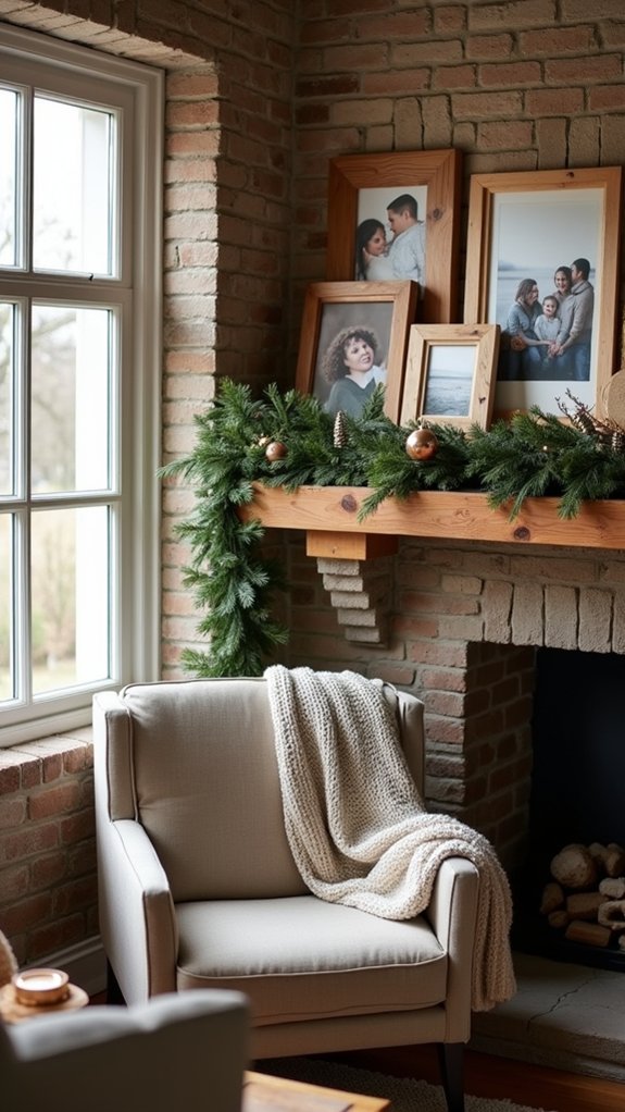 rustic wooden holiday frames