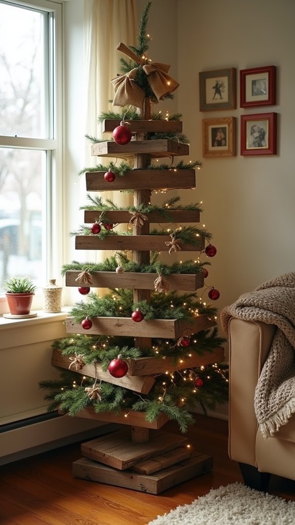 rustic wooden pallet decoration