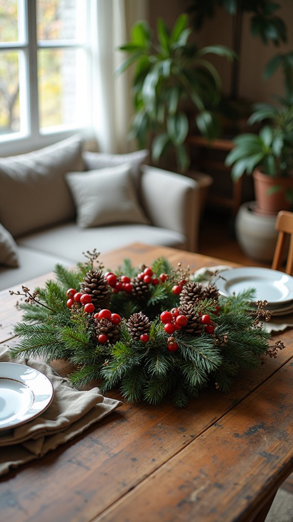 rustic wreath with personalization