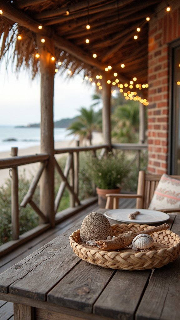 seaside shell string lights