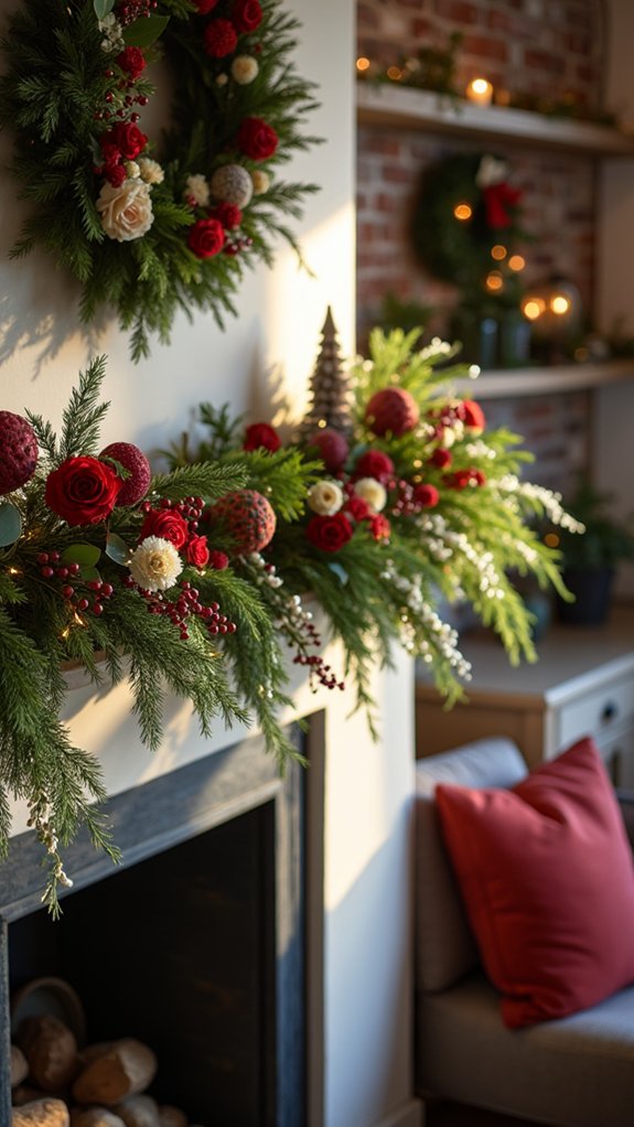 seasonal decor with berries