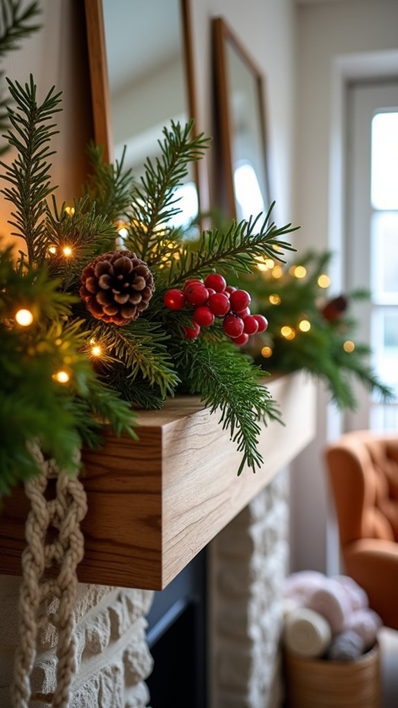 seasonal greenery holiday decor