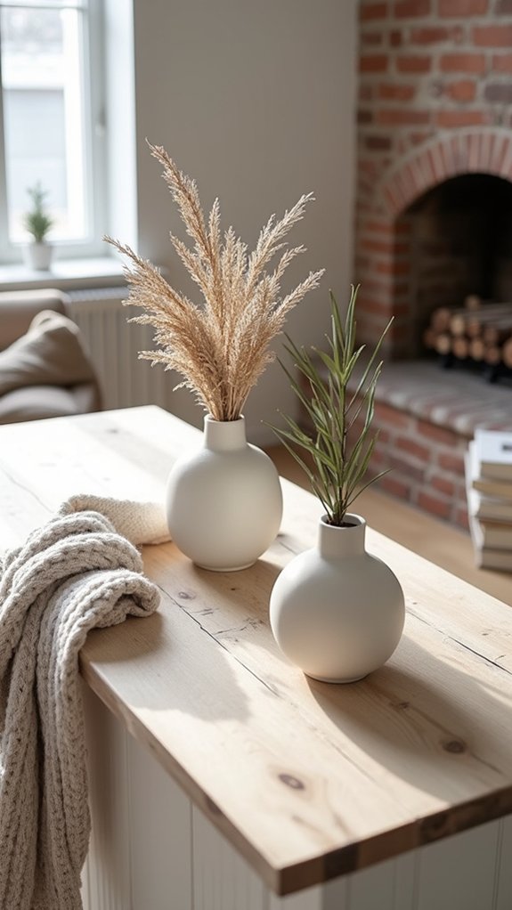 serene minimalist holiday decor
