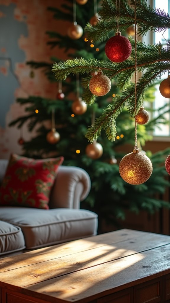 shimmering festive ornament decorations