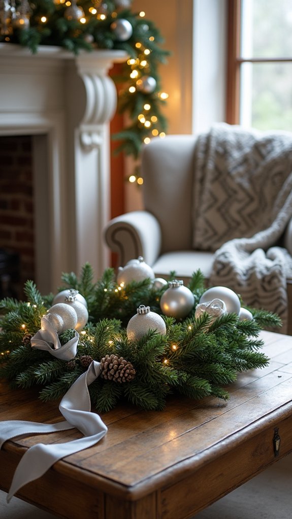 shimmering holiday decor accents