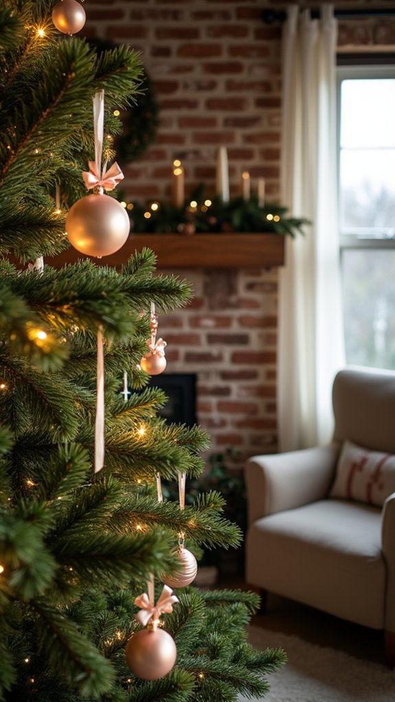 shimmery ribbon ornament creation