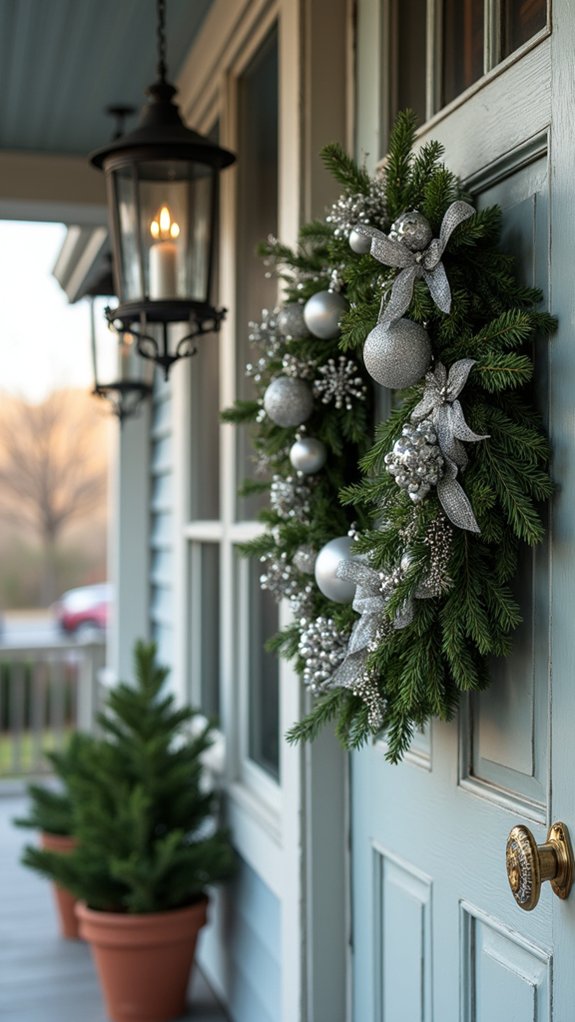 silver and green elegance