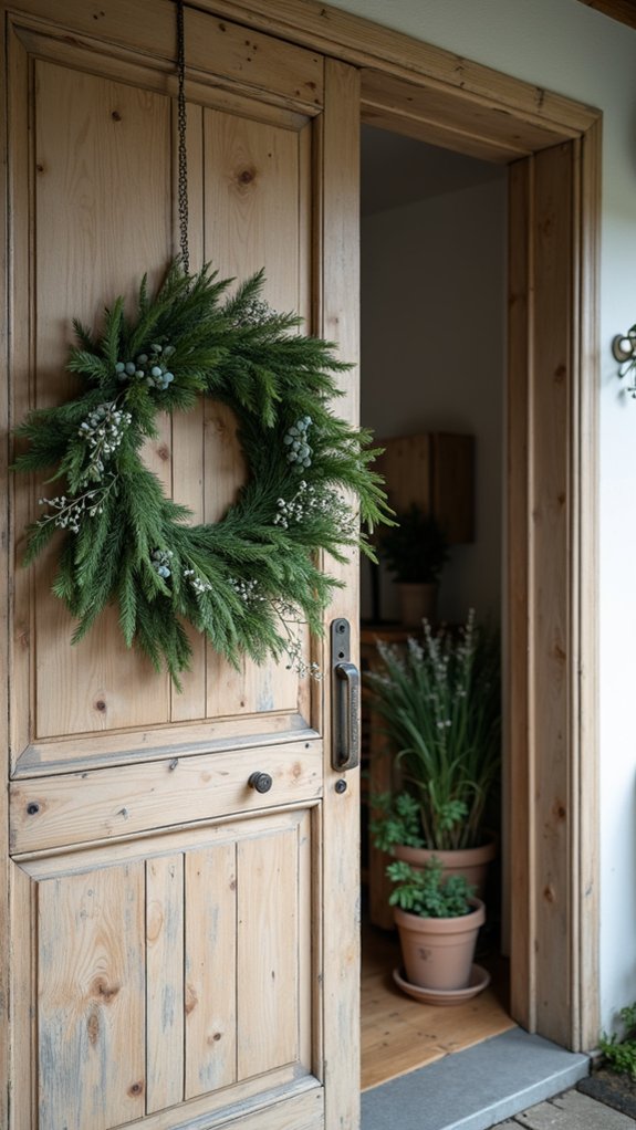 simple nature inspired wreath crafting