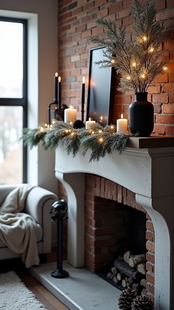 sleek black and white d cor