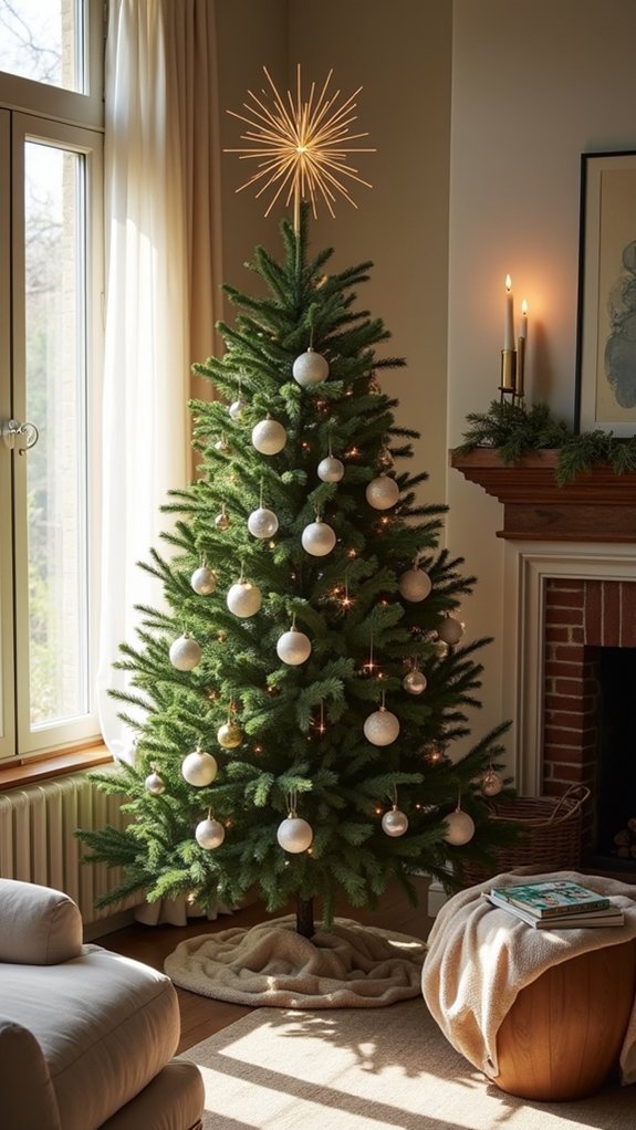 sleek geometric christmas topper