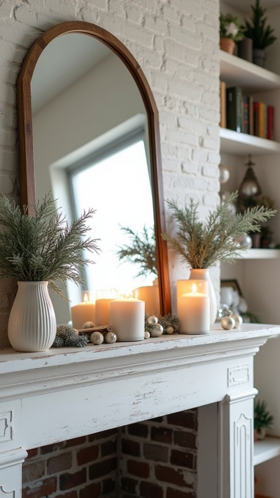 sleek monochromatic holiday decor