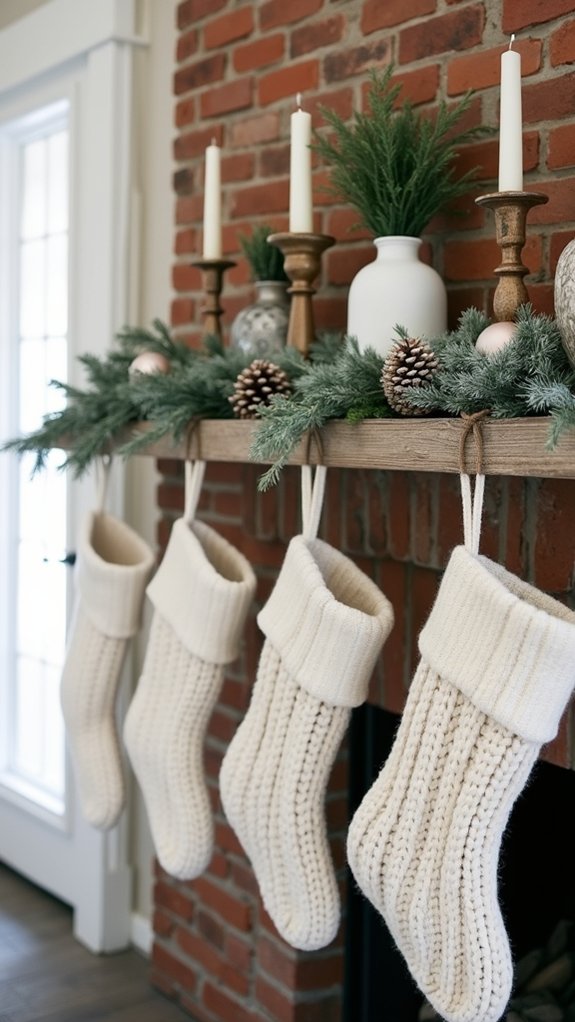 sleek monochromatic holiday decor
