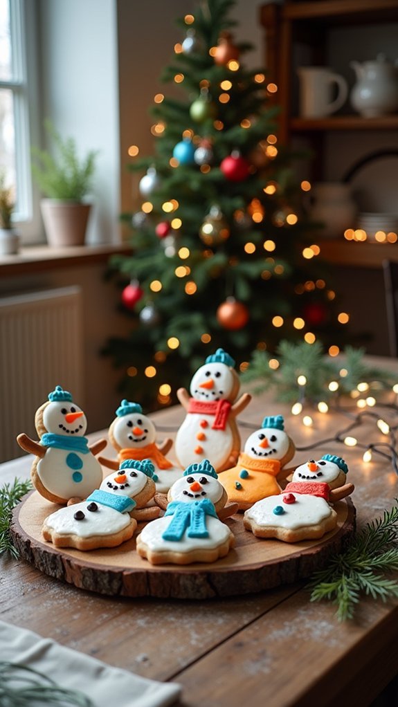 snowman cookies as ornaments