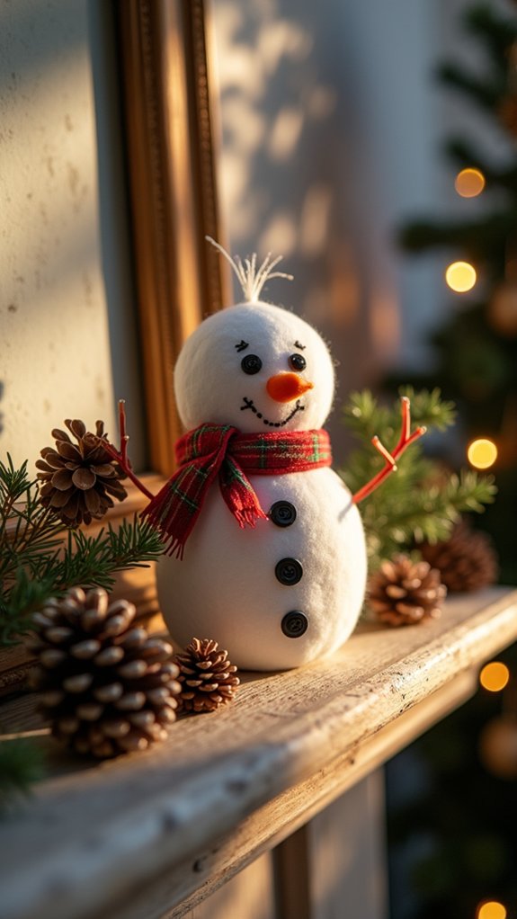 snowman countdown holiday decoration