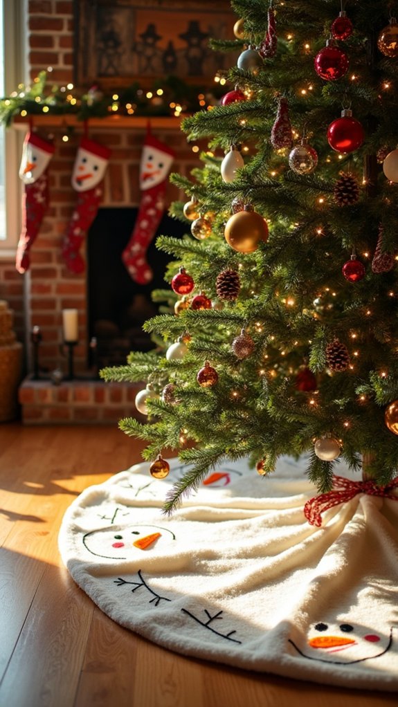 snowman themed holiday d cor