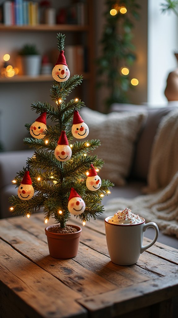 snowman themed holiday decorations