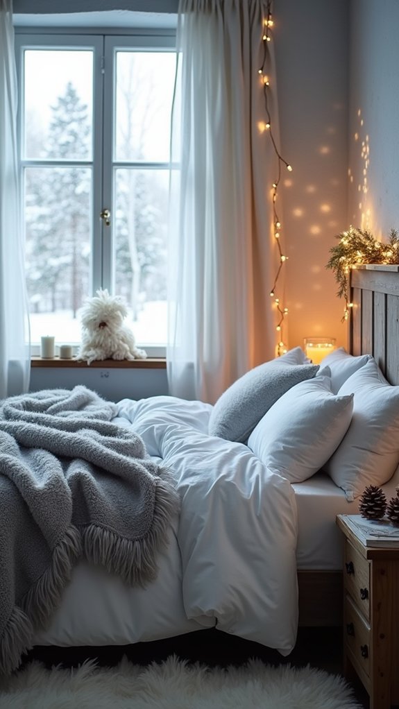 snowy winter wonderland decor