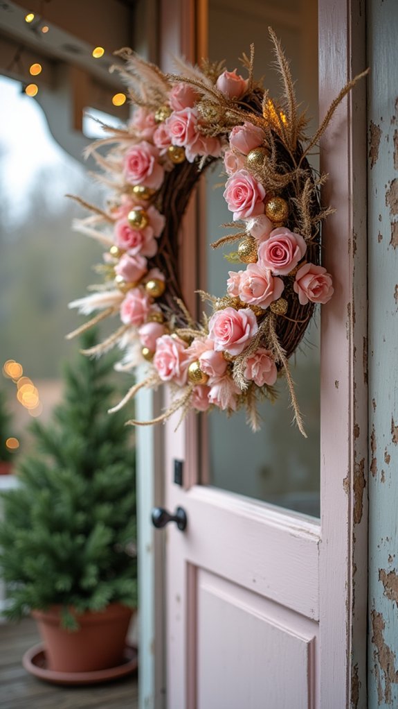 soft pink gold elegance