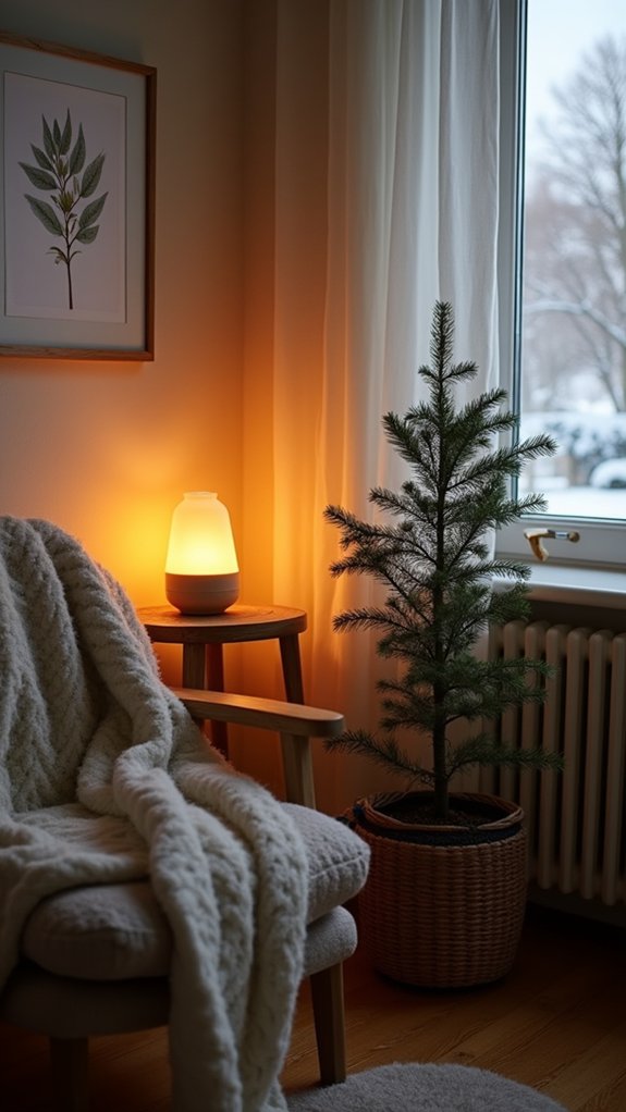 soothing ambiance with night lights