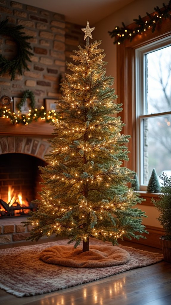 sparkling christmas tree decor