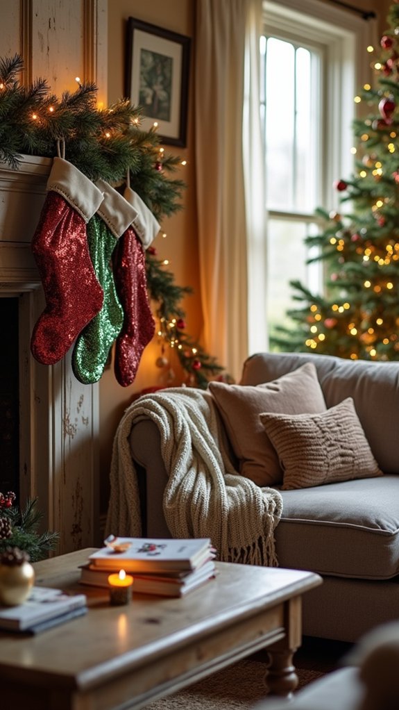 sparkling festive holiday stockings
