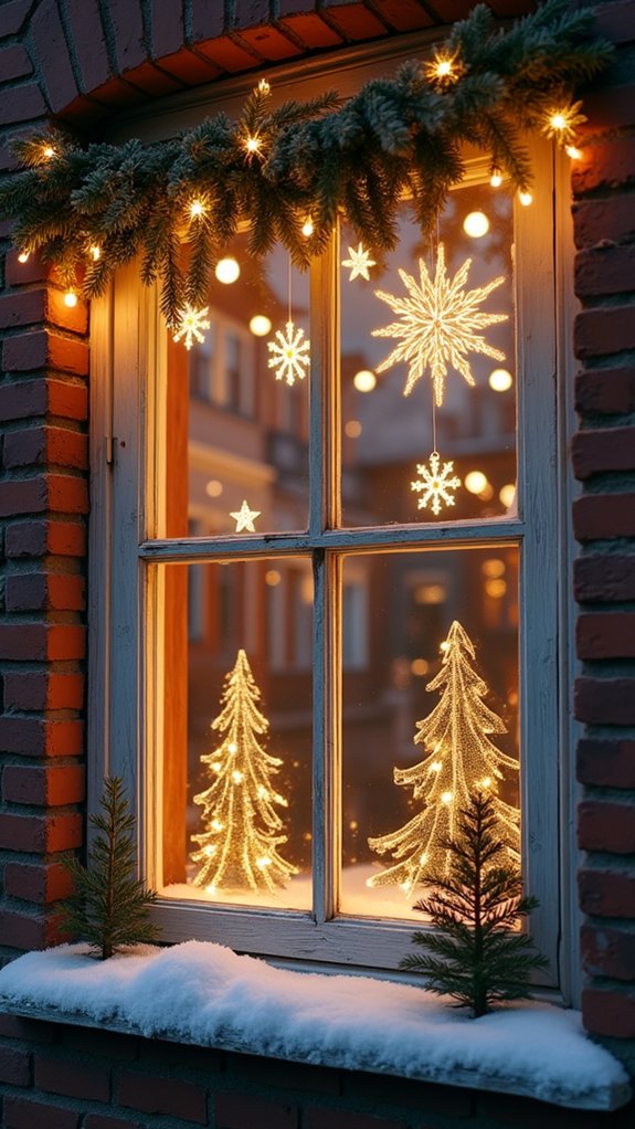 sparkling holiday window displays