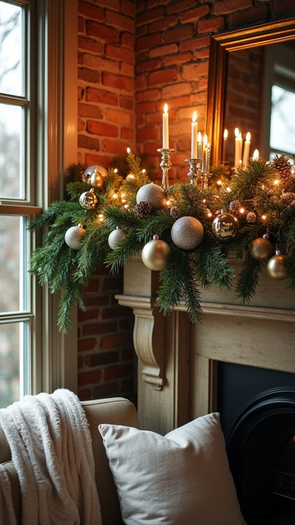 sparkling metallic holiday accents