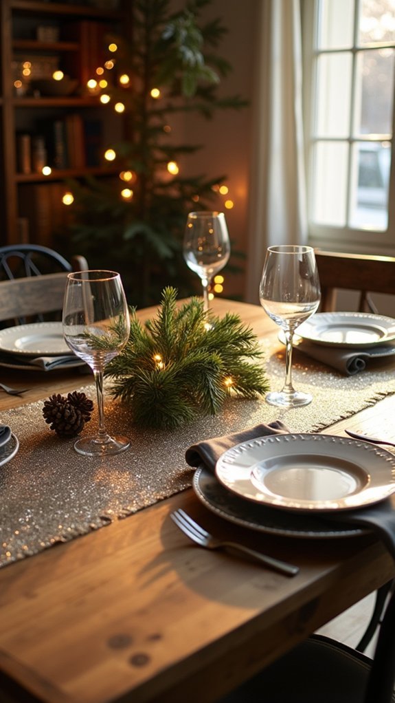 sparkling sequin table decor