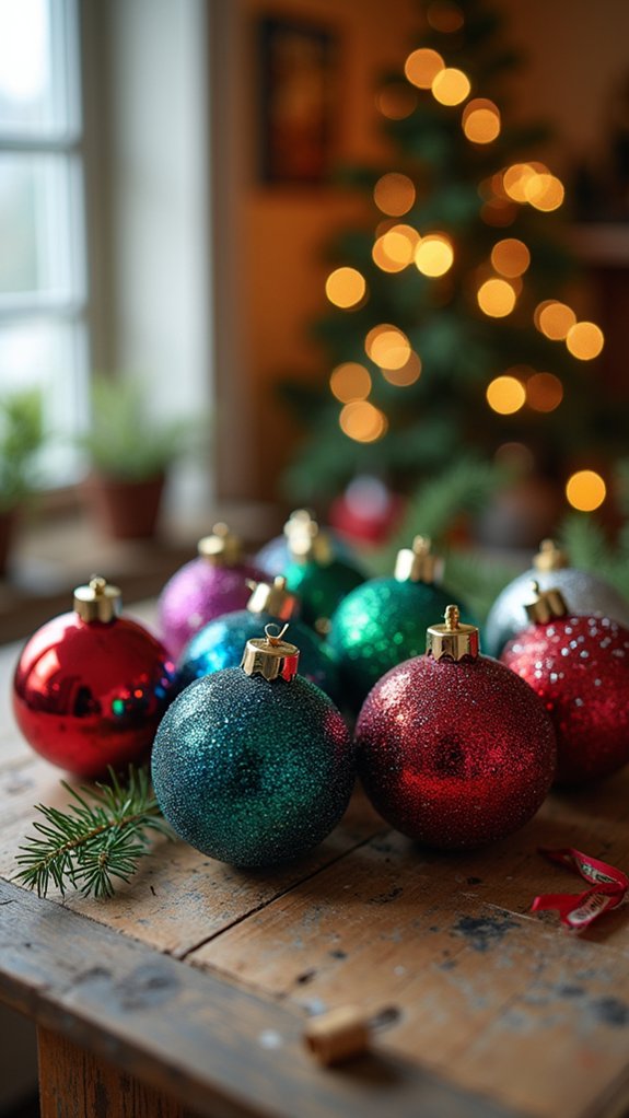 sparkly ornament ball decorations