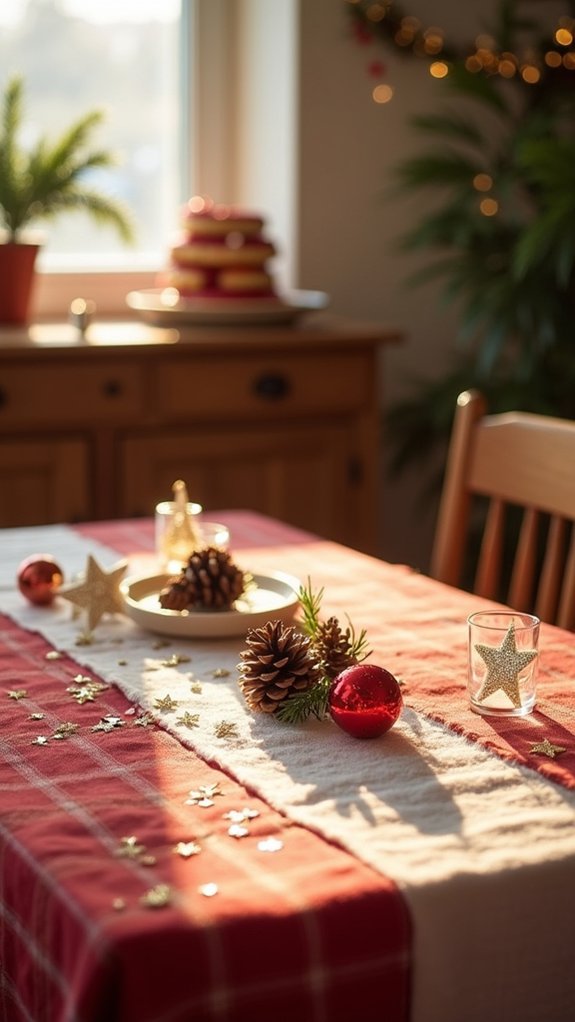 sparkly star table decorations