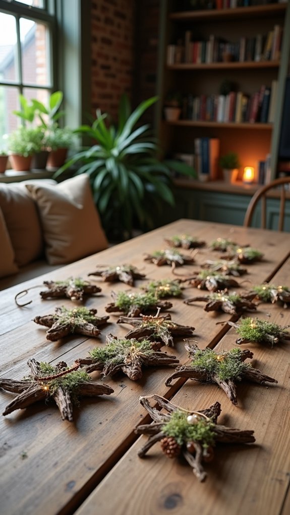 starry holiday nature decorations