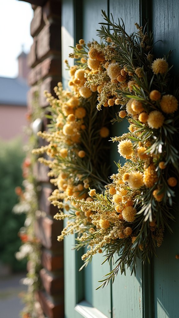 strawflower and rosemary elegance
