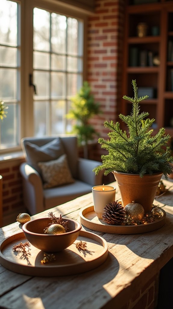 stylish decorative tray organization