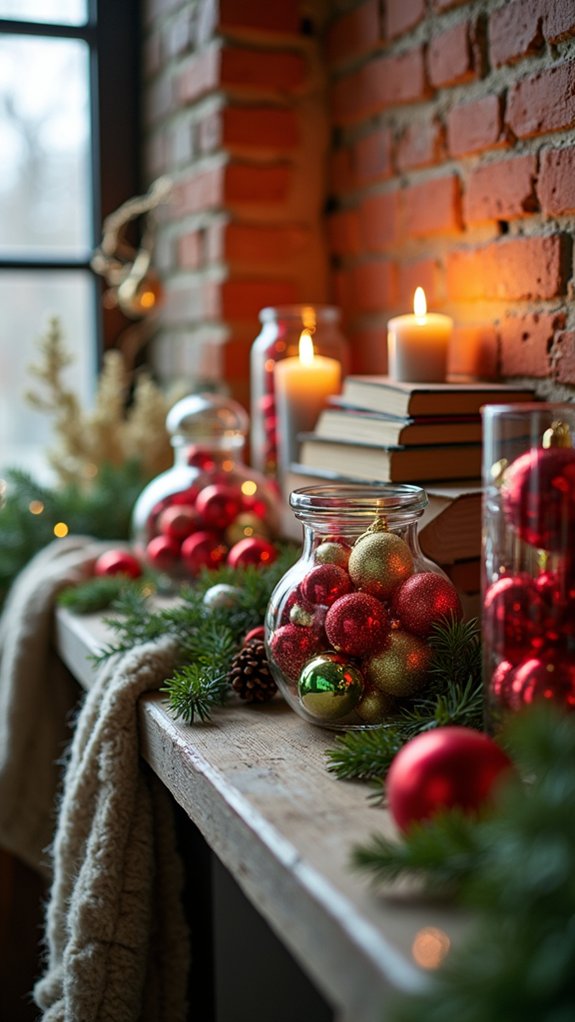 stylish organized ornament display