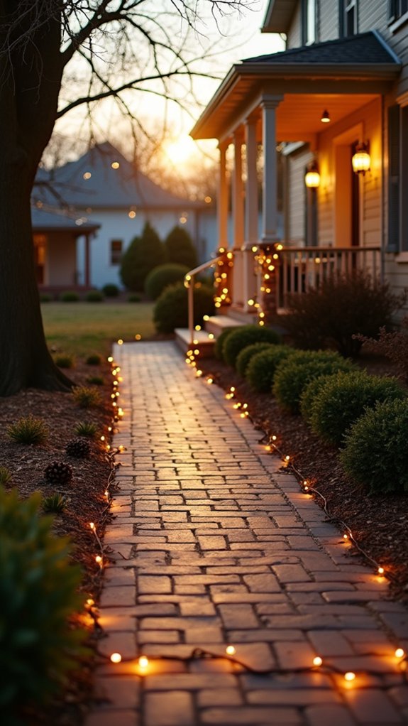 subtle outdoor holiday lighting