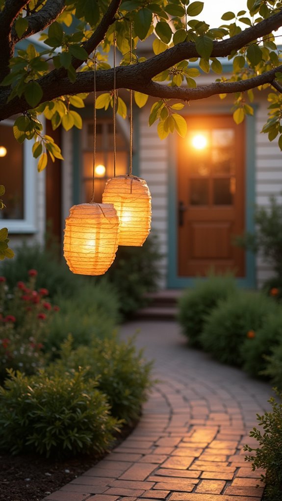 sustainable holiday paper lanterns
