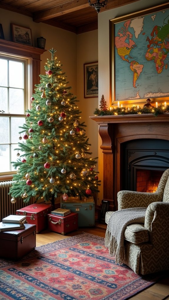 themed holiday tree storytelling