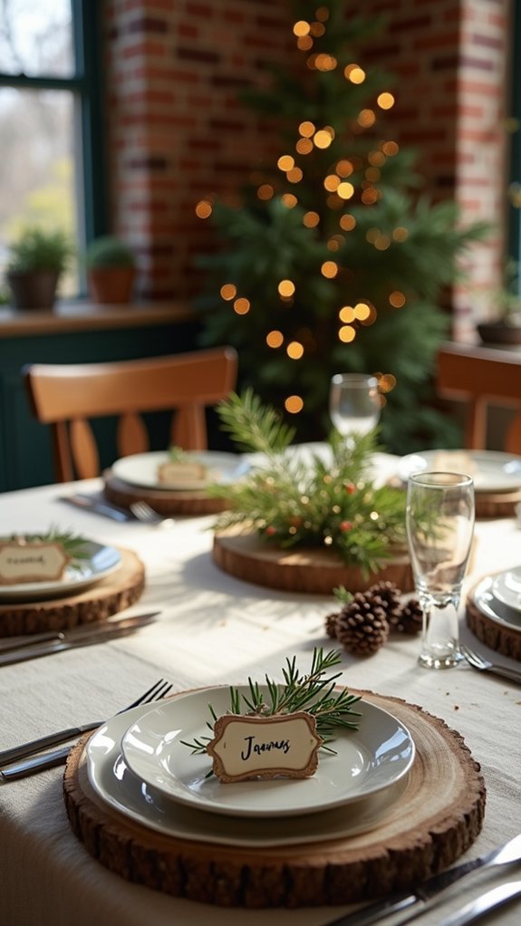 thoughtful christmas table decor