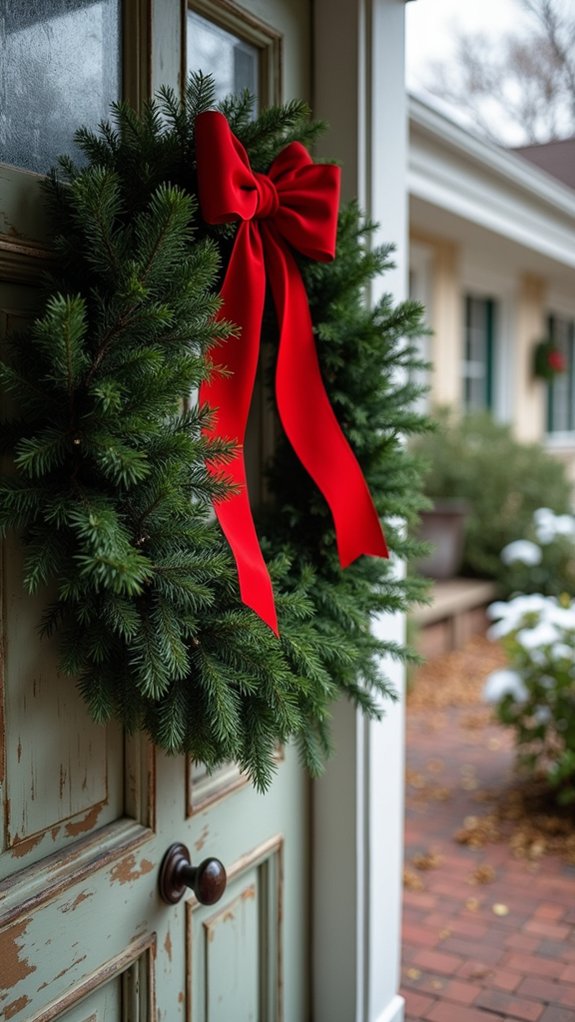 timeless evergreen wreath elegance