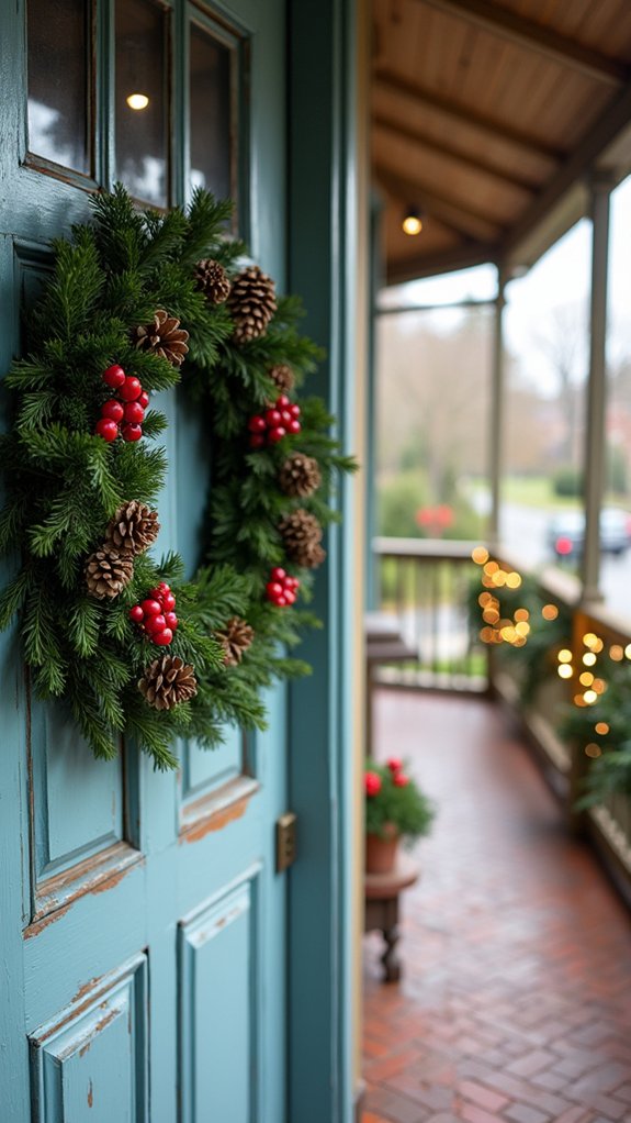 timeless festive front porch