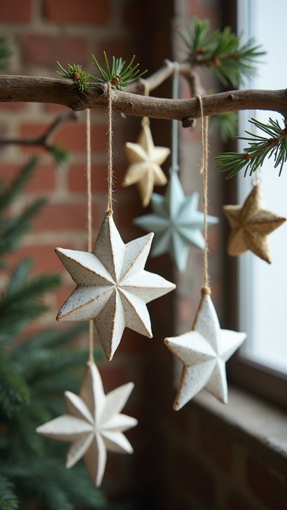 timeless festive star ornaments