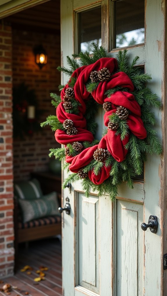 timeless holiday door decoration