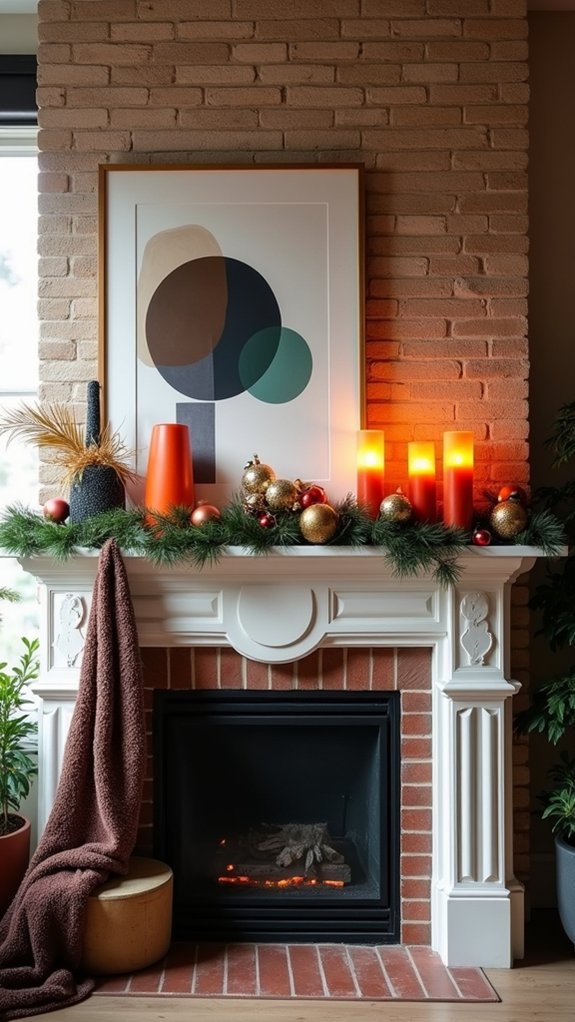 transformative holiday mantle decor