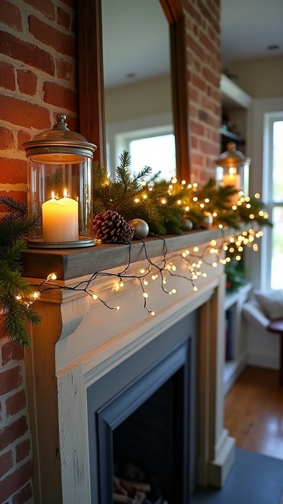 transformative holiday mantle lighting
